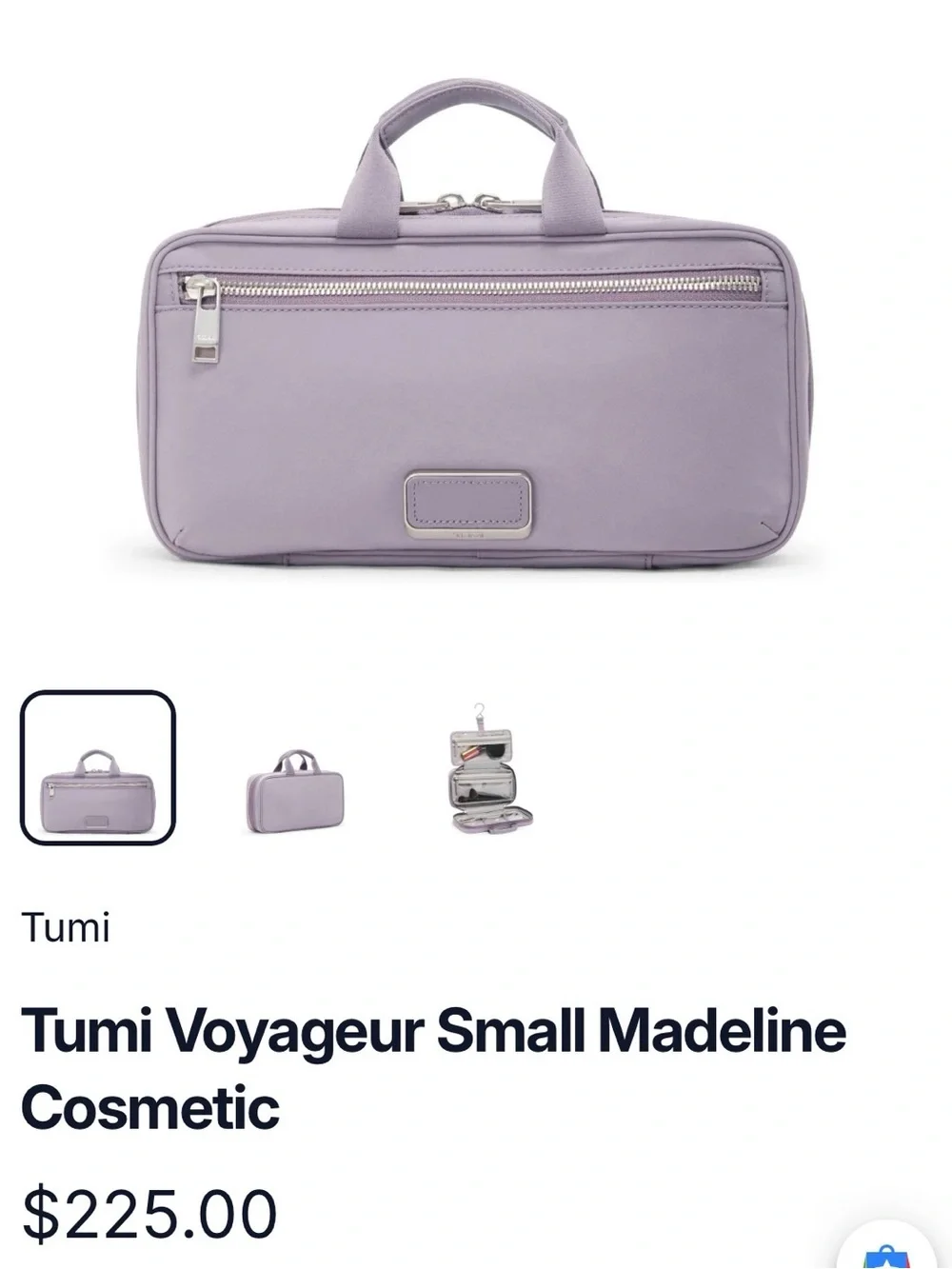 ⚡️NWT⚡️Tumi Voyageur Small Madeline Cosmetic Bag — Lavender
